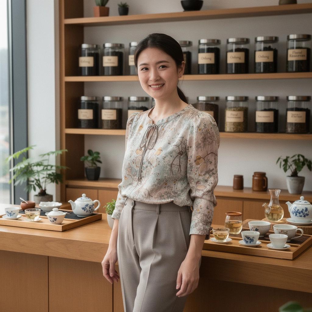 Tasse de thé Oolong infusé, montrant une couleur dorée et une texture apaisante, idéale pour les amateurs de saveurs raffinées.